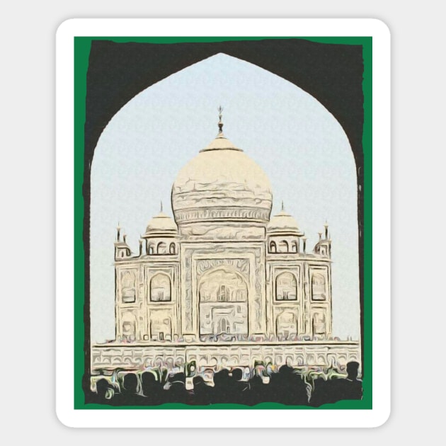 Taj Mahal Magnet by CDUS